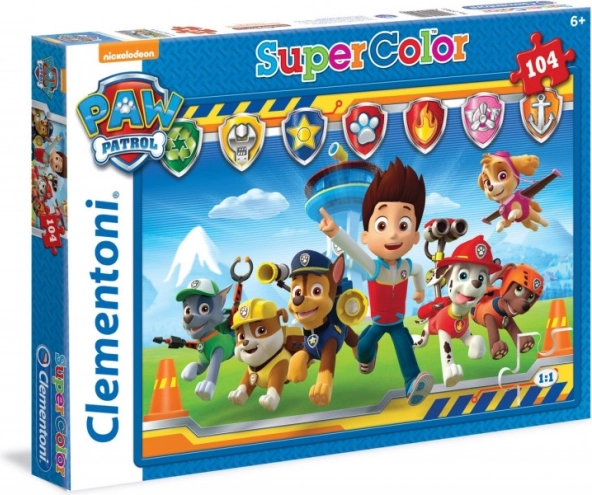 Puzzle 104 dielikov Super Farby Labková patrola