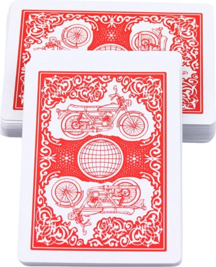 Klasický červený dizajn pre spoločenské hry