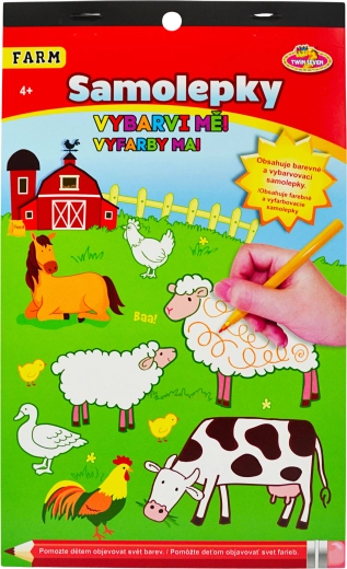 Vyfarbovacie samolepky Farma pre deti