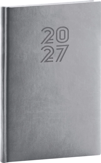 Notique týždenný diár Aprint 2027 sivý 15 × 21 cm