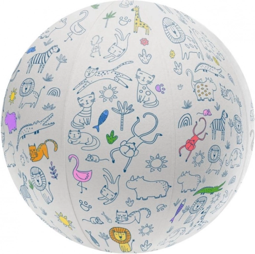 vyfarbovací loptu so zvieratkami 45 cm ARTO
