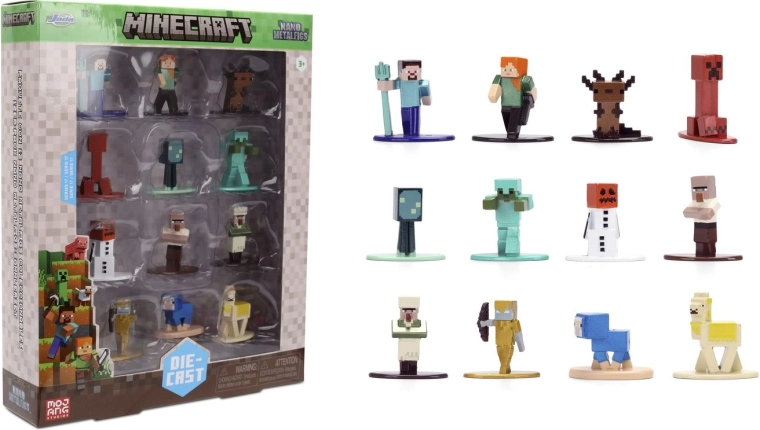 Jada Minecraft kovové figúrky série 17 – 12 ks