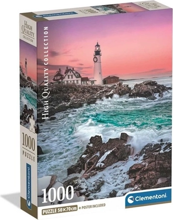 Clementoni puzzle 1000 dielikov prvý sneh pri majáku Portland Head