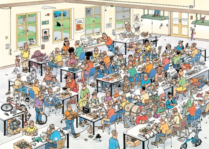 Jumbo puzzle Jan van Haasteren Dokážeme to opraviť? 1000 dielikov