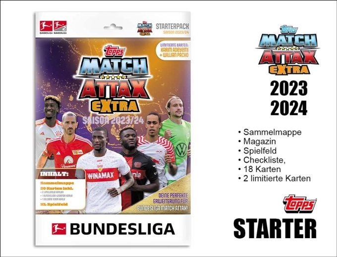 Topps Match Attax Extra Bundesliga 2023/2024 štartovacia sada