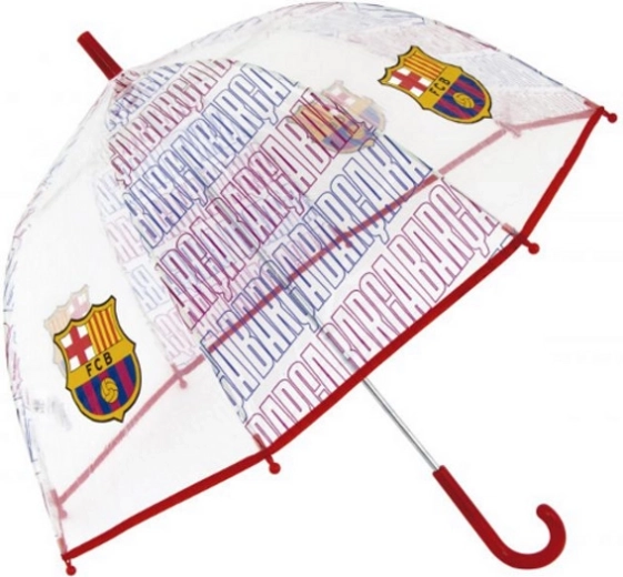 Detský priehľadný dáždnik FC Barcelona
