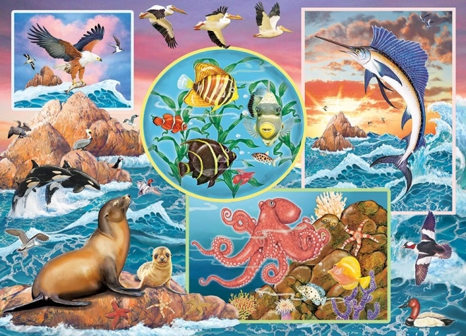 Rodinné puzzle Čaro oceánu 350 dielikov COBBLE HILL