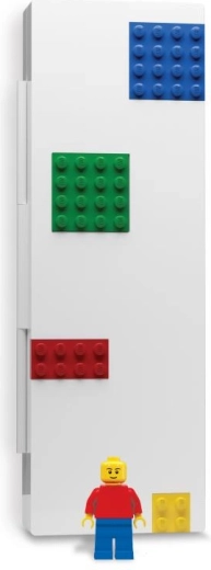 LEGO školské puzdro s minifigúrkou, farebné