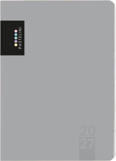 Diár A5 týždenný 2027 Pastelini sivý