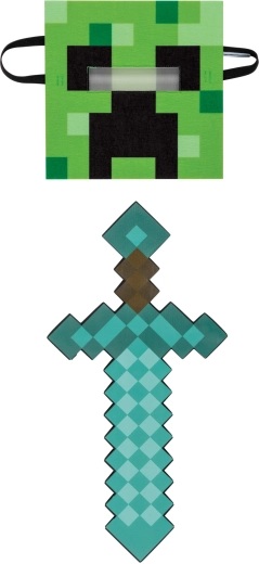 Minecraft súprava: maska a penový meč Creeper