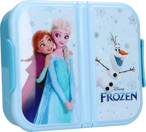 Trojkomorový desiatový box Disney Frozen II eat yum repeat – 1 kus