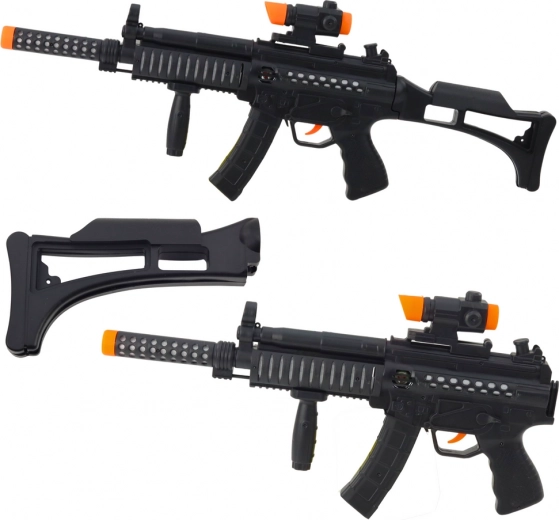 Detský samopal so svetlami a zvukmi 62 cm – čierny