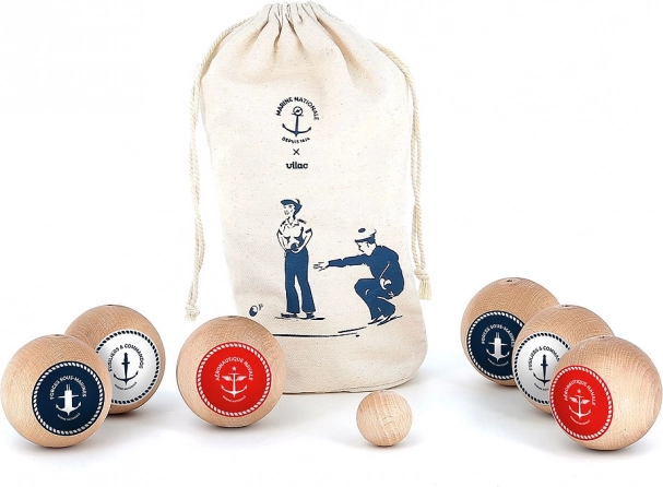 Vilac pétanque Námorníctvo – drevená sada pre deti aj dospelých