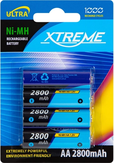 Nabíjacie akumulátory AA NiMH 2800 mAh Xtreme - 4 ks