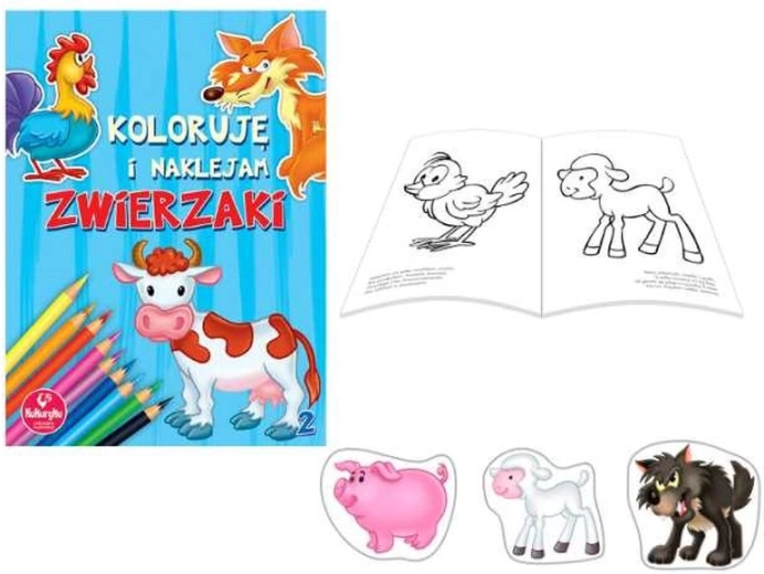 Vyfarbujem a lepím – zvieratká 2