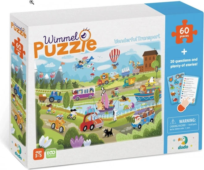 DODO puzzle doprava na vidieku – 60 dielikov