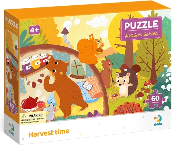 DODO puzzle Ročné obdobia: čas zberu 60 dielikov