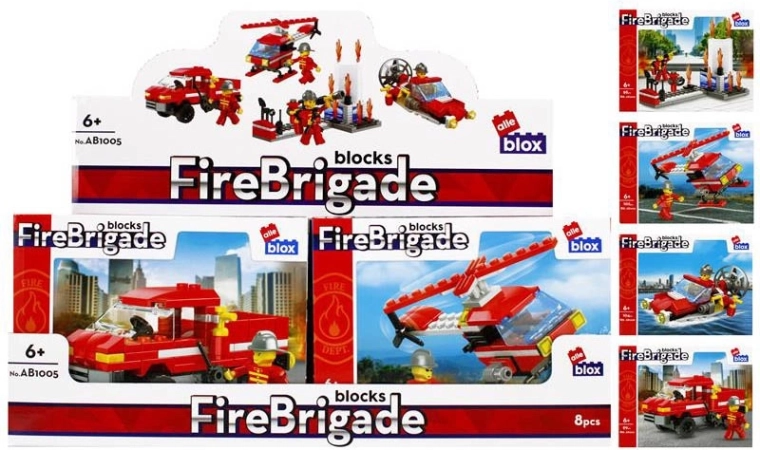 Stavebnica hasiči s minifigurkou – 4 druhy