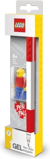LEGO gélové pero s minifigúrkou, červené