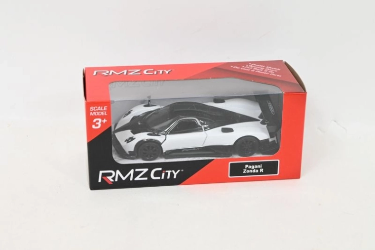 Kovový model RMZ Pagani Zonda R biely 1:39 s pull-back