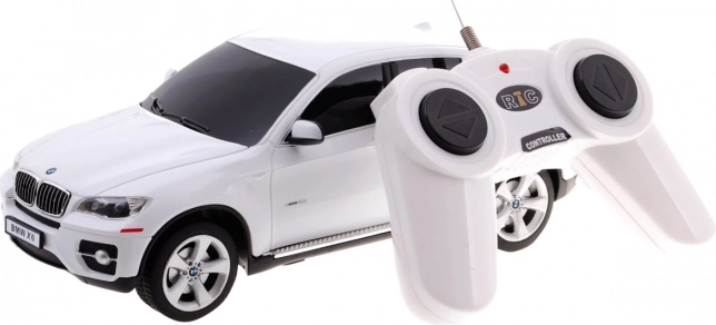 BMW X6 biele RASTAR model 1:24 SUV na diaľkové ovládanie + diaľkové ovládanie