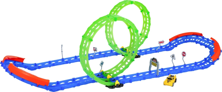 Dvojité 360° slučky svietiace v tme