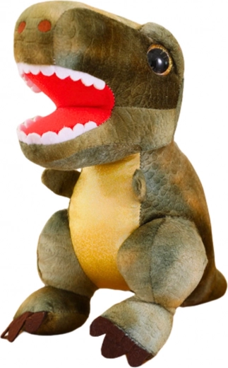 Plyšový dinosaurus s textúrou kože zelený 32 cm
