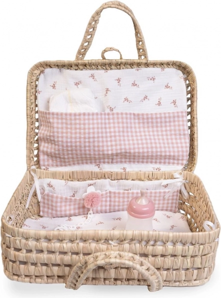 Prútený kufrík s výbavičkou pre bábiku ANTONIO JUAN