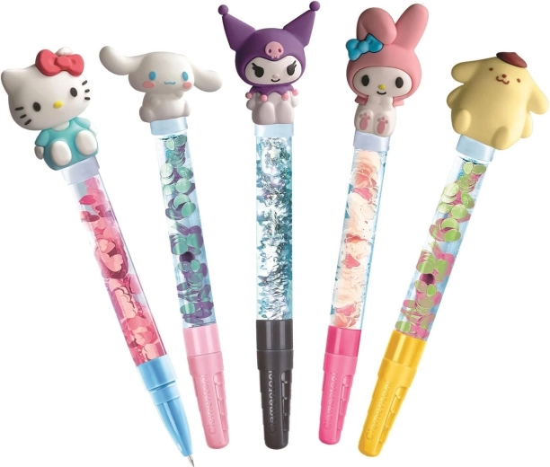 Päť pier s trblietkami a confetti efektom