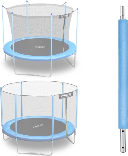 Neo-Sport spodný stĺpik k trampolíne 183 cm (6 ft) pre vonkajšiu aj vnútornú sieť, modrý - 1 kus
