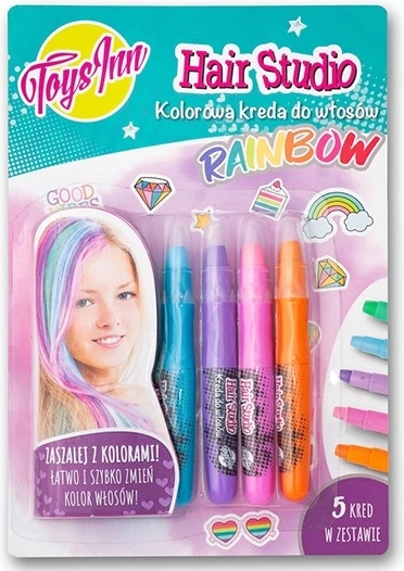 Dúhová krieda na vlasy