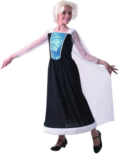 Karnevalový kostým princezná – šaty s plášťom, veľkosť M (120–130 cm)