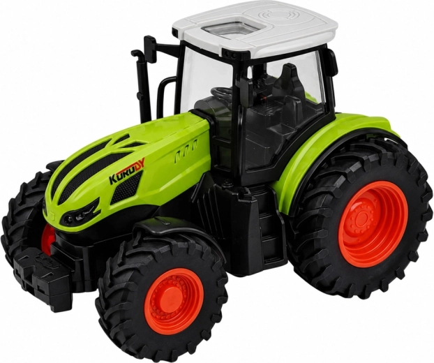 Robustný traktor s veľkými terénnymi kolesami