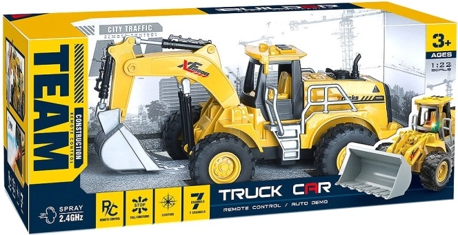 RC stavebný truck 1:22 s 2,4 GHz a svetlami