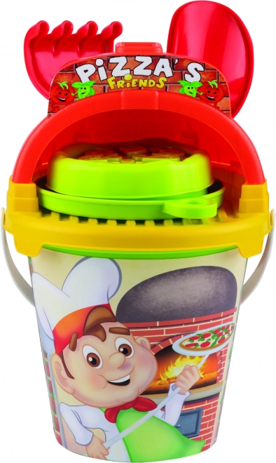 Androni sada na piesok Pizza Friend, 7‑dielna