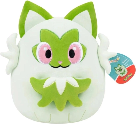 Squishmallows Pokémon Sprigatito plyšový vankúš 25 cm