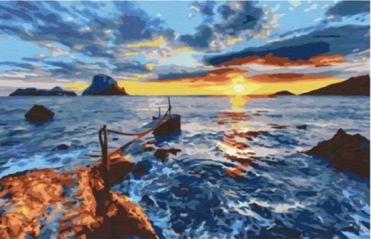 NORIMPEX Maľovanie podľa čísel More 40 × 50 cm