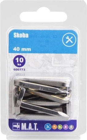 Skoba 40 mm lesklá (10 ks)