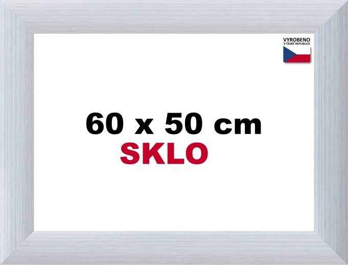 Hliníkový rám na puzzle 60 × 50 cm – strieborný Alaska