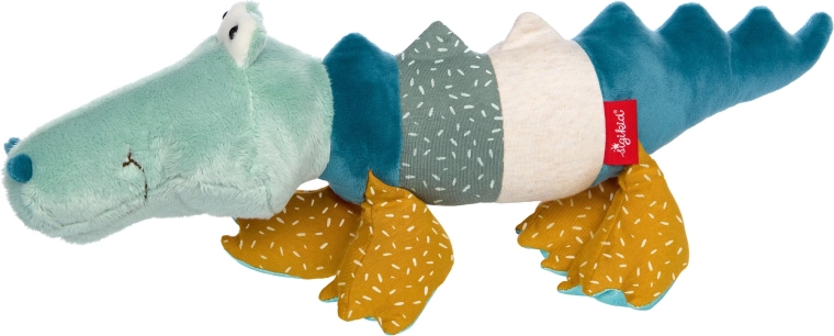 Sigikid prvý plyšový krokodíl patchwork 43 cm