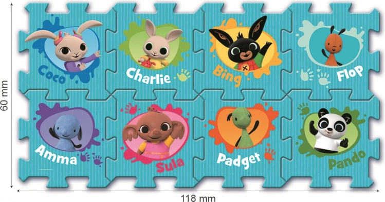 Penové puzzle TREFL Bing – mäkká hracia podložka
