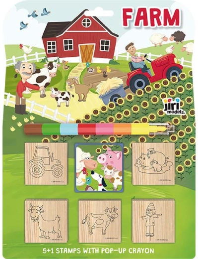 Pečiatková sada Farma s voskovkou