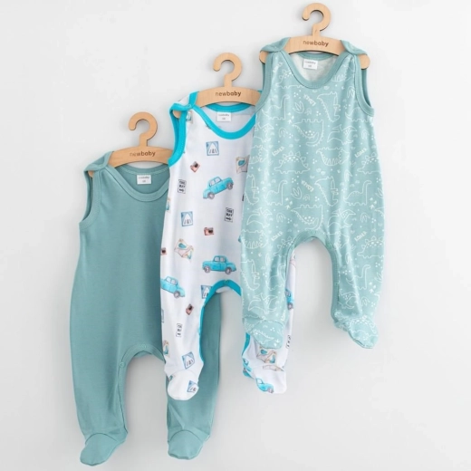 Dojčenské dupačky New Baby Classic II pre chlapcov – 3 ks