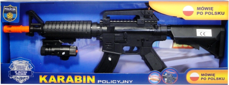 Policajná puška s poľským hlasovým modulom