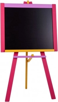 Stojanová tabuľa z bukového dreva 100 × 56 cm – Ružová