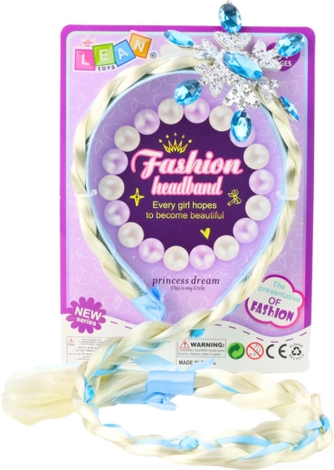 Dlhý vrkoč s modrou stužkou