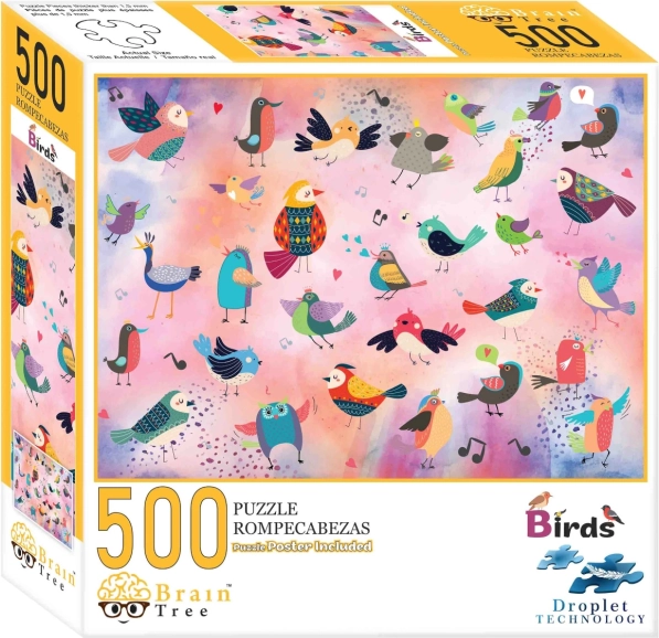 Puzzle Brain Tree Rozprávkoví Vtáci 500 Dielikov