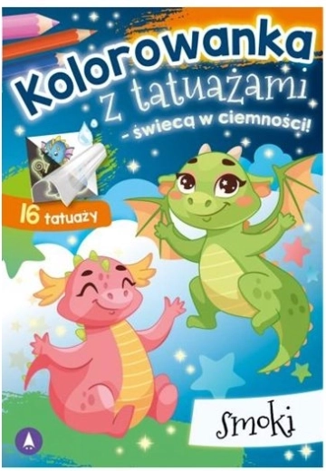 Omaľovánky so svietiacimi tetovaniami v tme – Draky