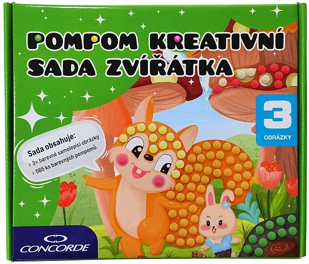 Pompom kreatívna sada zvieratká