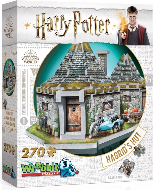 Wrebbit 3D puzzle Harry Potter Hagridov domček 270 dielikov